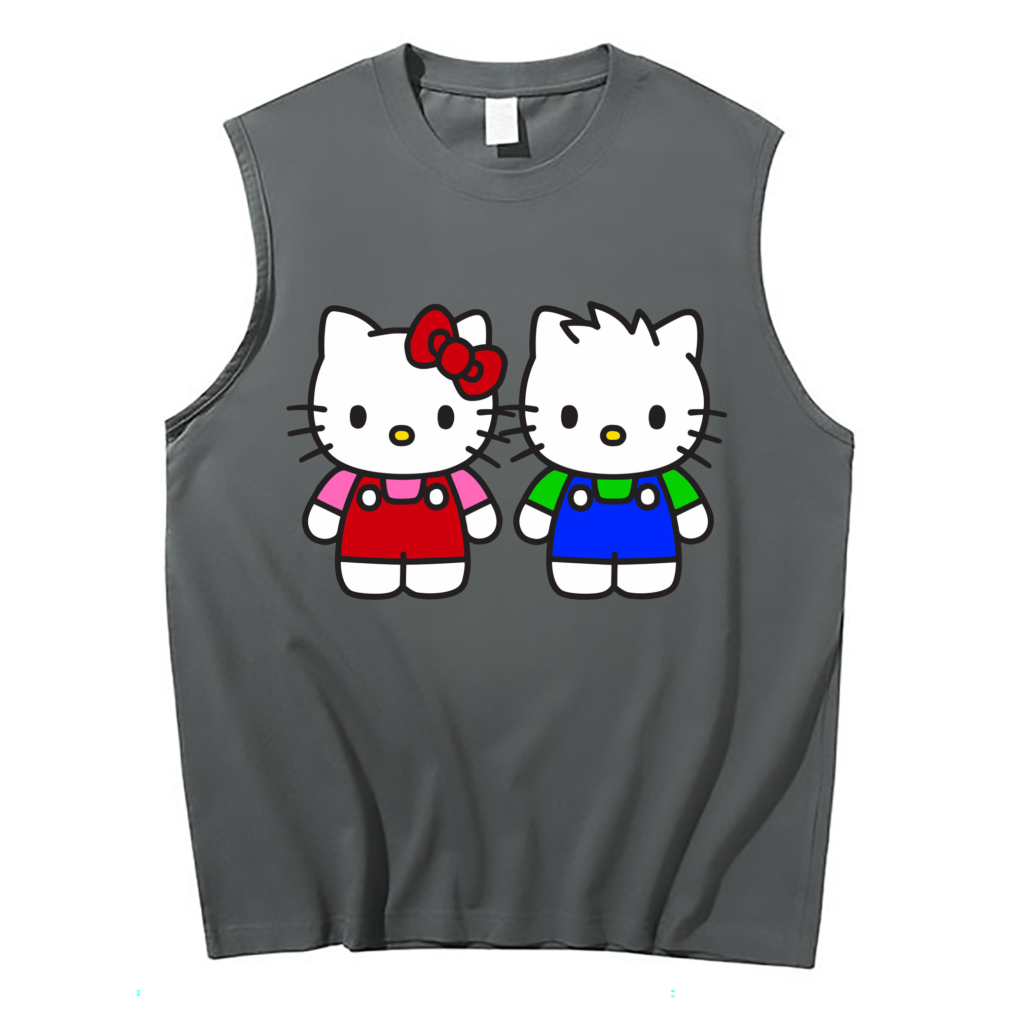 （画像用） Hello Kitty ハローキティ コットン100％タンクトップ（フロントプリント）